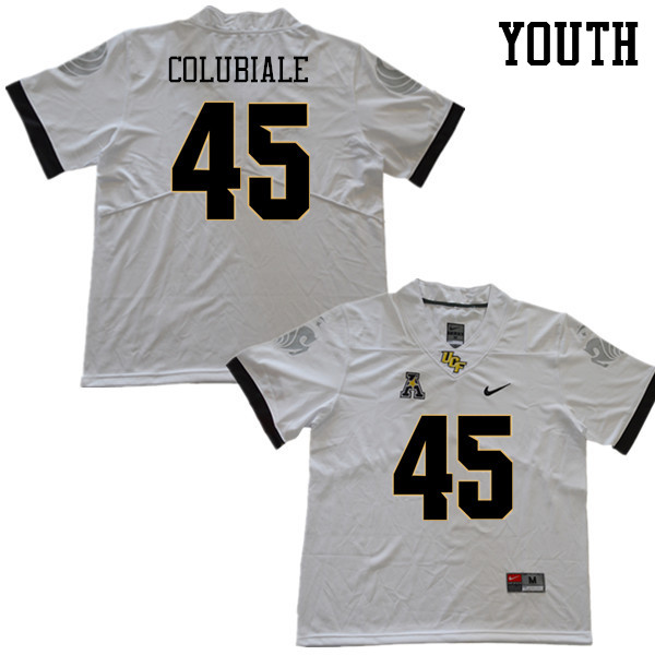 Youth #45 Jason Colubiale UCF Knights College Football Jerseys Sale-White